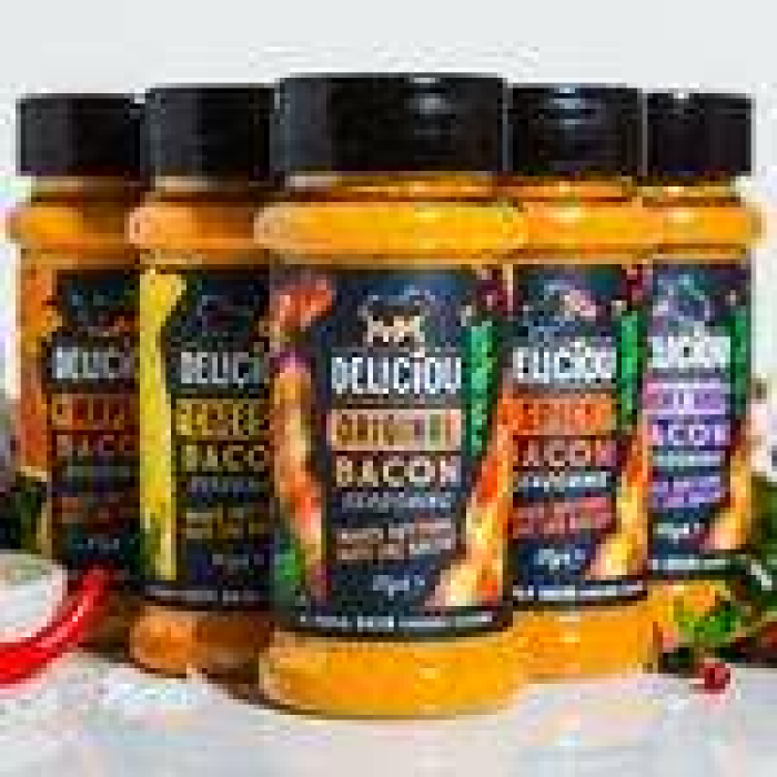 Deliciou Bacon Seasoning Variety Pack  (5 Stück vegane Bacon Gewürzmischung)