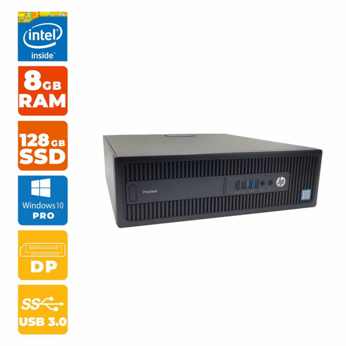 [Gebraucht] HP ProDesk 600 G2 SFF PC Intel i5-6500 | 8GB RAM DDR4 | 128GB SSD