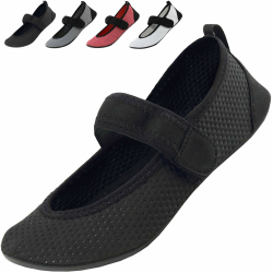 Acfoda Unisex Erwachsene Barfußschuhe mit Klettverschluss Gr.36-47 36/37 EU Neu Schwarz