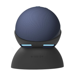 Echo Dot (5. Generation), Tiefseeblau + Batteriesockel, Schwarz Tiefseeblau mit Batteriesockel