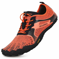 SAGUARO Unisex Barfußschuhe Outdoor Zehenschuhe 38 EU Hellorange