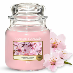 Yankee Candle Duftkerze im Glas (mittelgroß) | Cherry Blossom | Brenndauer bis zu 75 Stunden