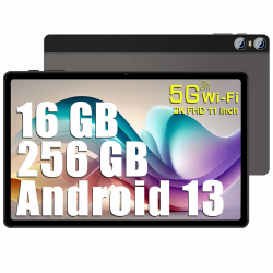 SEBBE Tablet 11 Zoll 2K Screen Android 13 16GB RAM + 256GB R