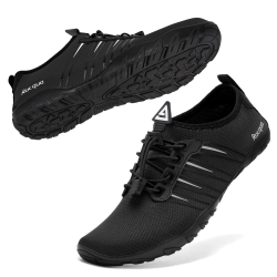 Racqua Wasserschuhe Badeschuhe Schwimmschuhe Damen/Herren 41 EU Hd102eu Schwarz