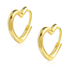 ALEXCRAFT Ohrringe Creolen Silber 925 für Damen Ohrringe Klein Huggie Hypoallergen Ohrringe Gold Herz Ohrringe