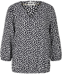 Tom Tailor Gemusterte Bluse (1032575) navy geometric design