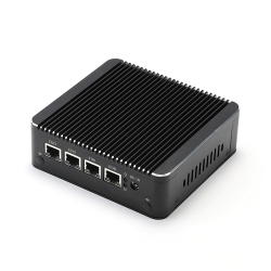 Micro Firewall Appliance, Mini PC, pFsense Plus, Mikrotik, OPNsense, VPN, Router PC, Celeron J4125, HUNSN RS34g, AES-NI, 4 x Intel 2.5GbE I226-V LAN, 2 x USB3.0, VGA, HDMI, Fanless, 8G RAM, 128G SSD 8G RAM 128G SSD J4125/ 4 x 2.5GbE I226-V