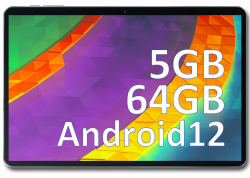 OSCAL Tablet 10 Zoll 5GB+64GB 1TB TF, 2023 Android Tablet 6580mAh Akku, HD+ IPS Display, 5MP Kamera, Quad-Core Processor, 2.4G WiFi Tablet, Bluetooth 4.1, Google GMS Certified, OTG Blau