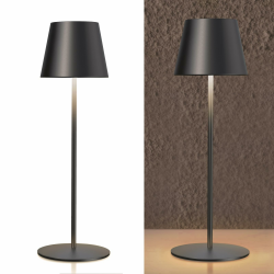 FUYO Tischlampe Kabellos Dimmbare LED Akku Tischlampe Touch Metall Tischleuchte 8 RGB IP54 wasserdicht Outdoor Tischlampe Ohne Kabel fĂŒr AuĂen Terrasse Schlafzimmer Esstisch BBQ Balkon Schwarz