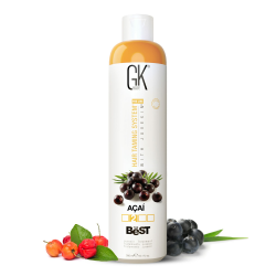 GK HAIR Global Keratin The Best ACAI (10.1 Fl Oz/300ml) Vegan Smoothing Keratin Hair Treatment Professional Brazilian Complex Blowout Straightening For Silky Smooth Frizz Free Hair Formaldehyde Free ACAI - 300ml