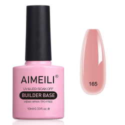 AIMEILI 5 in 1 Builder Base Gel, Base Coat/Builder Gel In a Bottle Quick Building Gel UV LED Nail Extension Gel Nagelverlängerung Gel - (165) 10ml