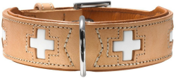 HUNTER Hundehalsband Swiss 50 39mm/35-43cm natur/beige