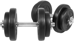 Gorilla Sports 20 KG Kurzhantelset mit Kunststoffüberzug