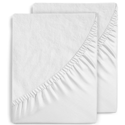 Matratzenschoner 90 x 200 2 STK. wasserdichte Matratzenauflage Spannbettlaken Nässeschutz aus Baumwolle/Mikrofaser Inkontinenzunterlage Matratzenbezüg Atmungsaktiv für Bett und Matratze Waschbar 90x200 cm - Spannbettlaken (2 Stk.)