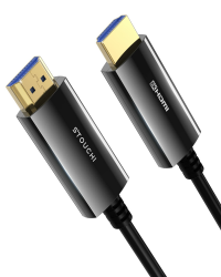 Stouchi 8K HDMI Glasfaserkabel 20M, HDMI 2.1 Kabel 48Gbps Ultra High Speed,In Wall CL3 Rated,AOC 8K@60Hz,4K@120Hz/144Hz Dynamic HDR eARC Dolby HDCP2.2 Kompatibel mit PS5,Xbox SeriesX,PC,TV 20m 1 Packung