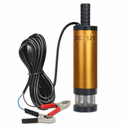 Flintronic DC 12V 38mm Ălpumpe Wasser Pumpe, Mit Clip Diesel Heizöl Wasser Tauchpumpe Treibstoff Transfer Mit herausnehmbarem Filter fĂŒr Auto, KFZ, Caravan, Marine Boot #2 Kunststofffilter