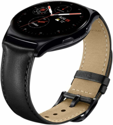 WOLLPO samsung gear s3 classic armband, Schnellverschluss,Lederarmband Ersatzband,Lederriemen sind für Männer und Frauen geeignet. (22MM, schwarz) 22MM schwarz