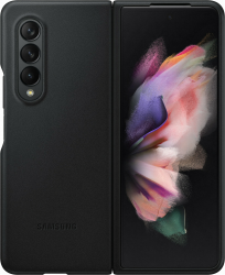 Samsung Leder Cover (Galaxy Z Fold 3) Schwarz