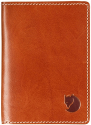 Fjällräven Leather Passport Cover cognac