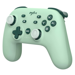 PXN P50L Wireless Switch Controller, Makro-Tasten, Turbo, APP Tool, 6-Achsen-Gyroskop, Wach auf, Vibration, Switch Pro Controller für Switch Lite | OLED & PC (Steam) -Grün