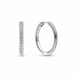 PANDORA Damen Ohrstecker "Creolen" silber 299532C00