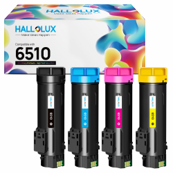 6510 6515 Toner Kompatible für Xerox Phaser 6510 6515 6510XL 6515XL Tonerkassette für Xerox WorkCentre 6510N 6510DN 6510DNI 6515N 6515DN 6515DNI Drucker(4er-Pack,1 Schwarz 1 Cyan 1 Gelb 1 Magenta)