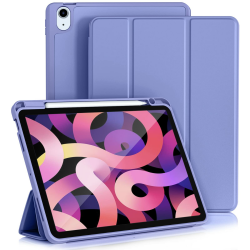 Vobafe Hülle Kompatibel mit iPad Air 5 2022 Hülle/iPad Air 4 2020 Hülle (10,9 Zoll), Trifold Ständer Schutzhülle mit Stifthalter - Unterstützt 2. Gen iPencil Aufladen, Violett