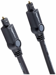 Amazon Basics Digitales optisches Audio-Toslink-Kabel für Soundbar zu TV, 1 m, 5 Stück 3.3 Feet 5 Stück