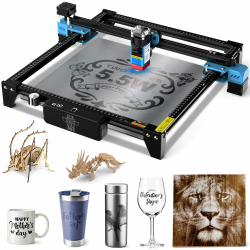 Twotrees TTS-55 Pro 20 W Lasergravurmaschine zur Herstellung von 3D-Holzpuzzles, Schneidemaschine 5.5 W Laserleistung, komprimierter Punkt mit festem Fokus, Graviermaschine für Holz, Metall TTS-55 Pro (5.5W Module)