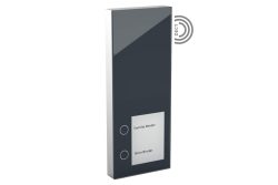 DoorLine Slim DECT Farbe: Anthrazit von Telegärtner Elektronik l Clevere Türstation l per Knopfdruck mit der AVM FRITZ!Box zur Tür-Sprechanlage gekoppelt l erweiterbar zur Video-Sprechanlage I Anthrazit Single