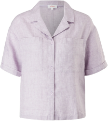 S.Oliver Bluse aus natürlichem Leinen (2114628.47W9) lila