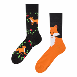 Dedoles Lustige Socken Herren & Damen aus Baumwolle 1 Paar 35-38 Fuchs und Blüten