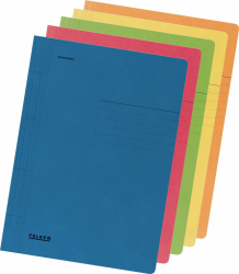 Original Falken 10er Pack Schnellhefter. Made in Germany. Aus Recycling-Karton für DIN A4 kaufmännische und Behördenheftung farbig sortiert Blauer Engel Hefter ideal für Büro und Schule farbig sortiert 10er Pack Single