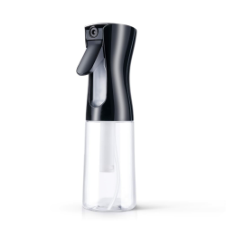 URAQT Sprühflasche Haar, 200 ml Wasserzerstäuber Wasserflaschens Friseur Sprühflaschen Spray Bottle, Salon Wasser Sprüher Friseur Haar Werkzeug für Haar Schwarz&transparent 200ML