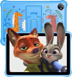 Blackview TabA7 Kids Tablet 10 Zoll 5GB RAM 64GB ROM Android 12, 6580mAh, 5MP+2MP, 1280x800 IPS für Kinder mit Hülle Lerntablett/Kindersicherung/Touchscreen/eBook Modus, Blau