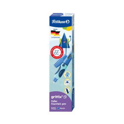 Pelikan 805612 griffix Füllhalter für Rechtshänder mit Drehkappe, Bluesea, 1 Stück in Faltschachtel