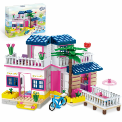 QLT Friends Mädchen Haus Klemmbausteine Bauset,kompatibel mit Lego Friends Haus Ideas Haus STEM Spielzeug für Mädchen Kinder Alter 6-12(410PCS)