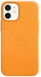 Apple Leder Case mit MagSafe (iPhone 12 mini) California Poppy