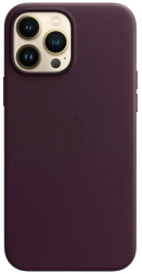 Apple Leder Case mit MagSafe (iPhone 13 Pro Max) Dunkelkirsch