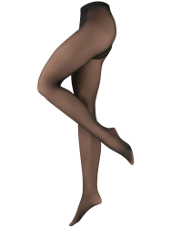 Generisch NUR DIE Strumpfhose Warm & Transparent 50 DEN 80 DEN Innenfleece Feinstrumpfhose Nylonstrumpfhose 44-48 50 DEN Schwarz