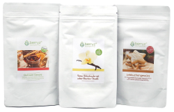 Wintertraum 3er Gewürze-Set | Vanillezucker aus Rohrohrzucker mit 6% echter Bourbon Vanille + Lebkuchengewürz + Glühweingewürz