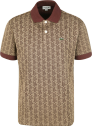 Lacoste Herren Poloshirt mit Kontrast-Polokragen und Monogramm-Aufdruck