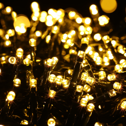 BrizLabs 1000 LED Weihnachtsdeko Lichterkette AuĂen, 25M WarmweiĂ Cluster Lichterkette Strom 8 Modi Wasserdicht Weihnachtslichterkette fĂŒr Fenster Indoor Zimmer Hochzeit Party Geburtstag Balkon WarmweiĂ 1000 LED