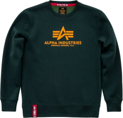 Alpha Industries Basic Sweater green/yellow (178302-353)