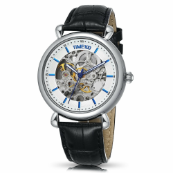 Herrenuhr Business Style Metall Band Armbanduhr Schwarz-3