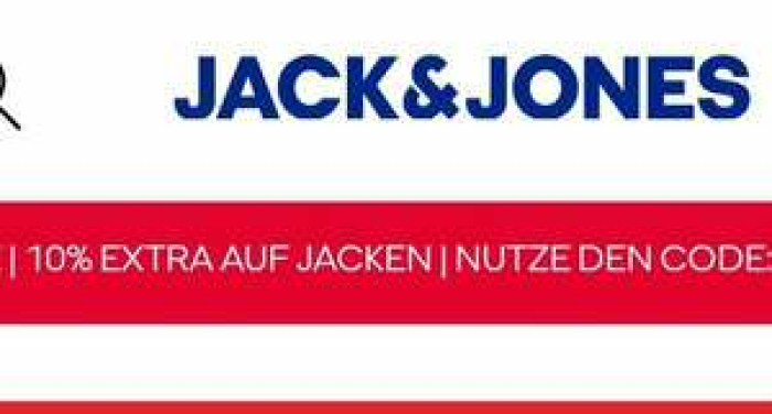 Spare bis zu 70% +10% Extra Rabatt auf Jacken & Mäntel bei Jack&Jones