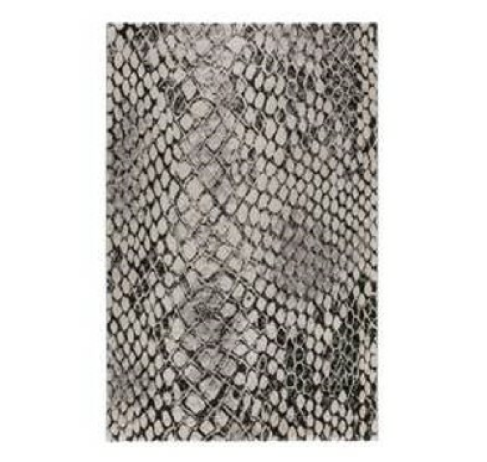 Teppich Grau Silber Kurzflor » Snake « WECONhome (120  x 170)