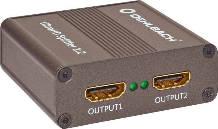 Oehlbach Signal-Verteiler für HDMI® UltraHD Splitter 1:2