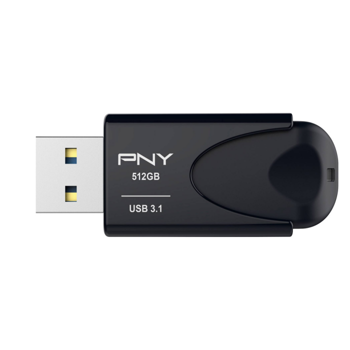 PNY Attaché 4 3.1 USB-Stick 512GB Schwarz FD512ATT431KK-EF USB 3.2 Gen 2 (USB 3.1)
