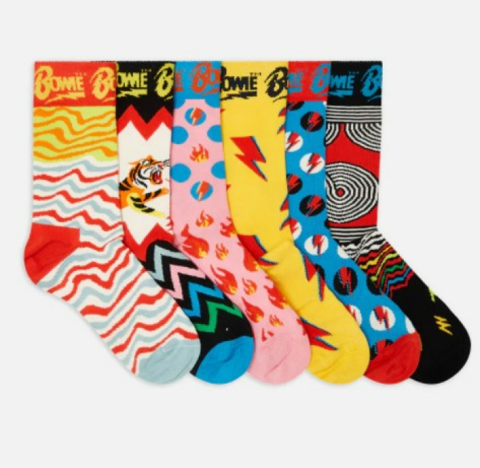 Glückliche Socken Bowie 6er-Pack Geschenkbox